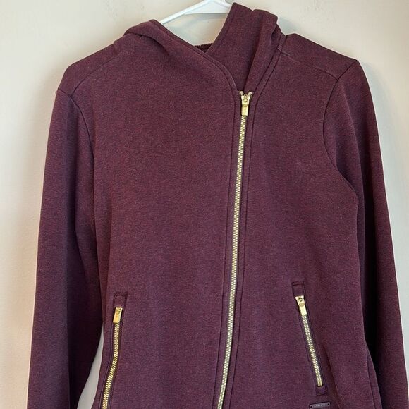 Athleta Women’s Easy Cozy Karma Jacket Cassis SIZE Medium #158372 maroon EUC! - Picture 3 of 12